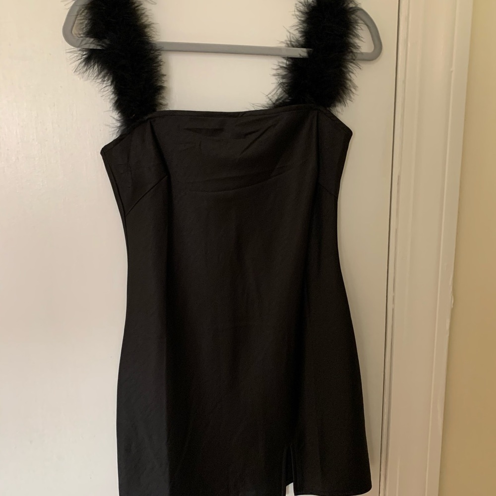 Black fitted dress